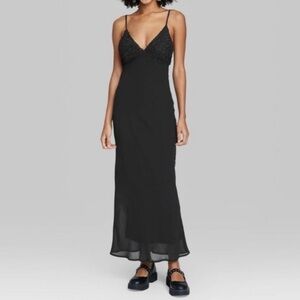 Women's Sleeveless Rosette Cup Maxi Dress - Wild Fable